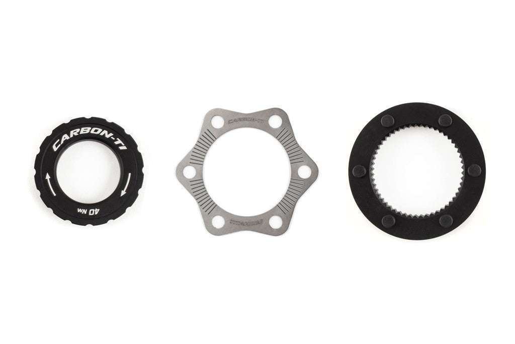 Carbon ti  6 bolt to centrelock adapter kit