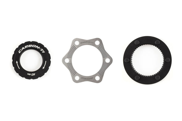 Carbon ti 6 bolt to centrelock adapter kit