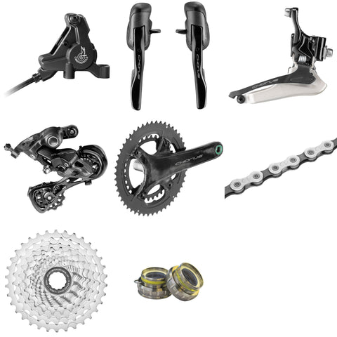 Campagnolo Chorus 12 speed groupset for disc brake with AFS rotors.
