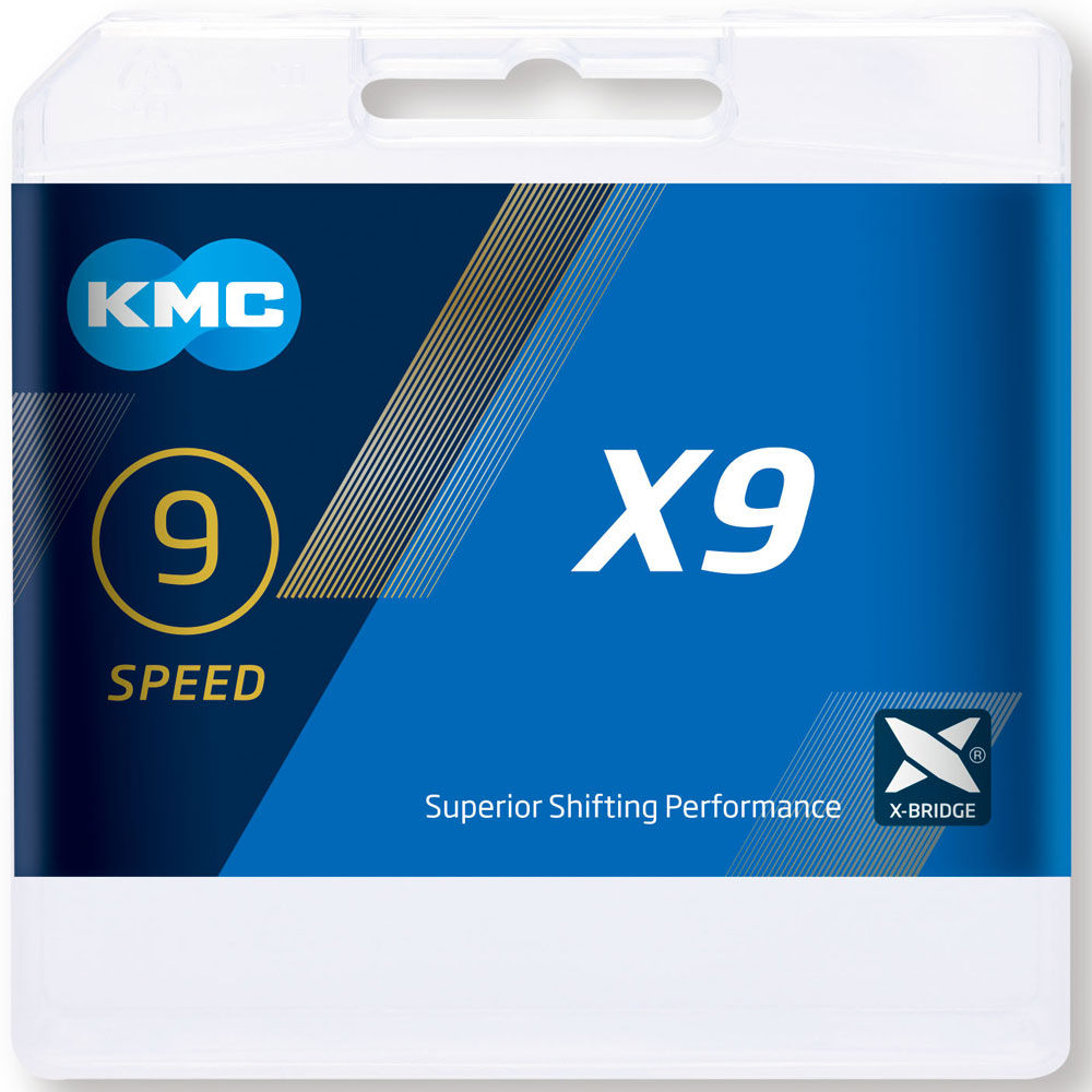 KMC X9 Grey 9 speed chain