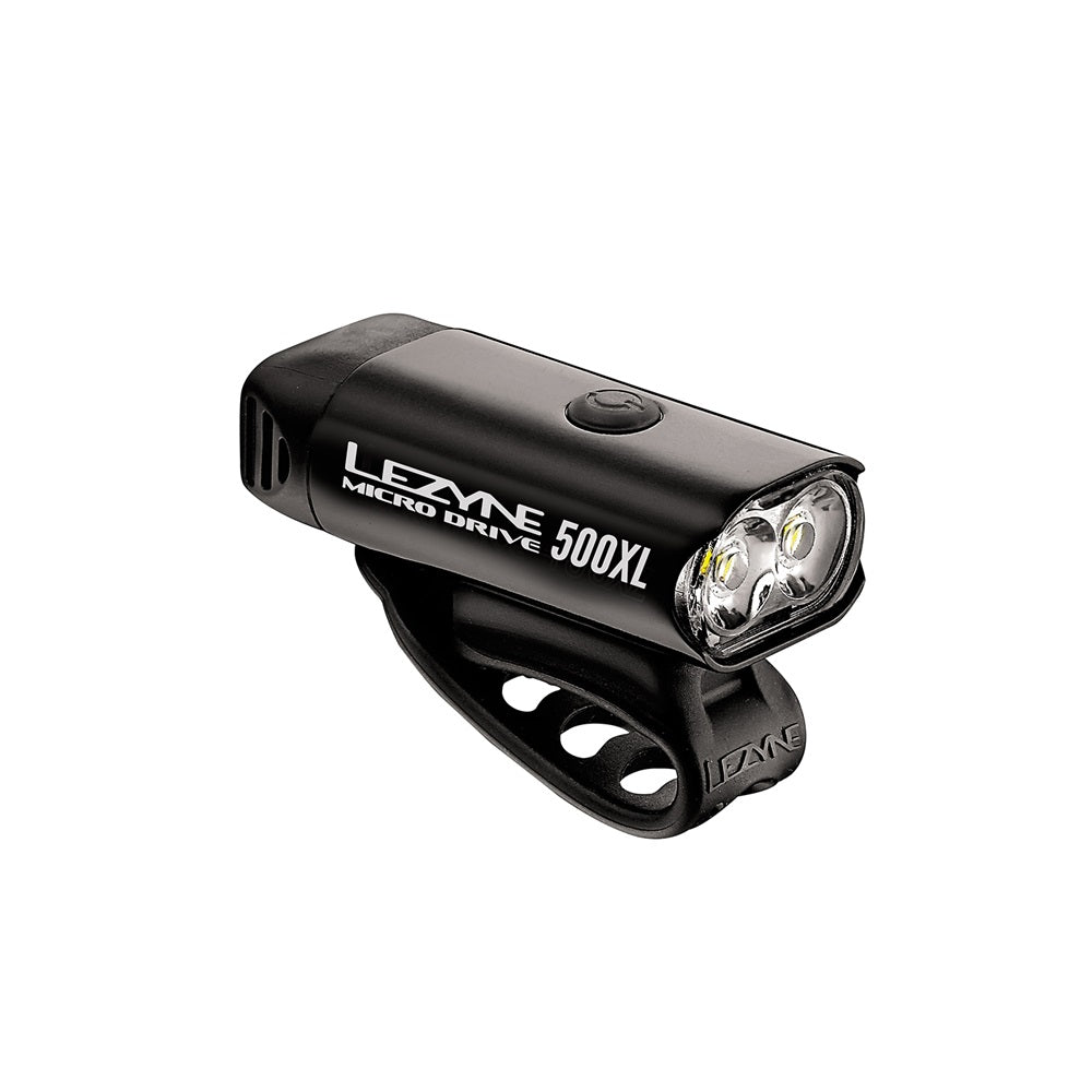Lezyne Micro Drive 500XL multi-purpose performance LED front cycling light.