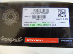 Campagnolo Ultra Drive Record Titanium 10 speed cassettes (full Ti cassette)