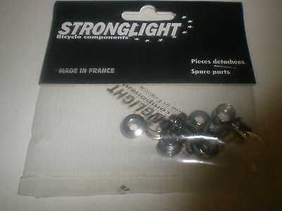 Stronglight Chrome M8 chainring bolts single double  or triple